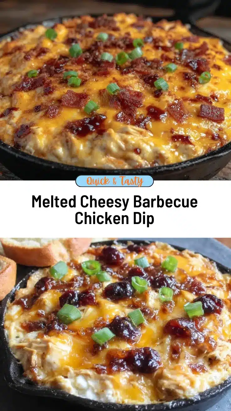 savory cheesy barbecue chicken dip recipe