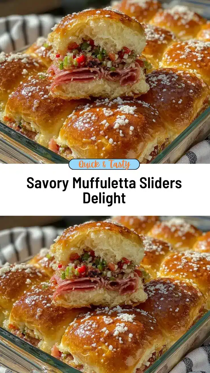 savory muffuletta sliders recipe recipe