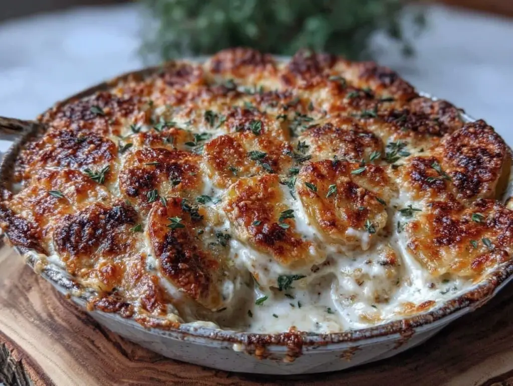 scalloped potatoes with gruyere - featured image