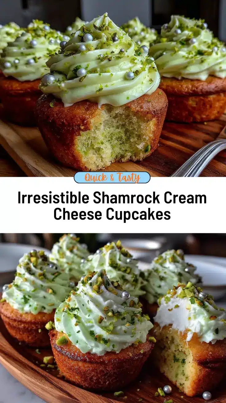 shamrock cream cheese cupcakes recipe