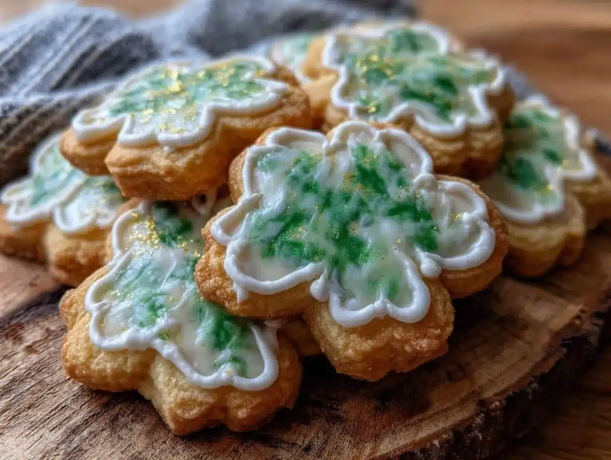 shamrock sugar cookies preparation steps