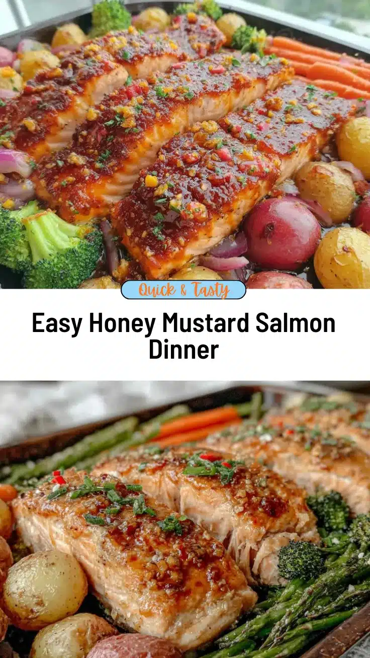sheet pan honey mustard salmon recipe