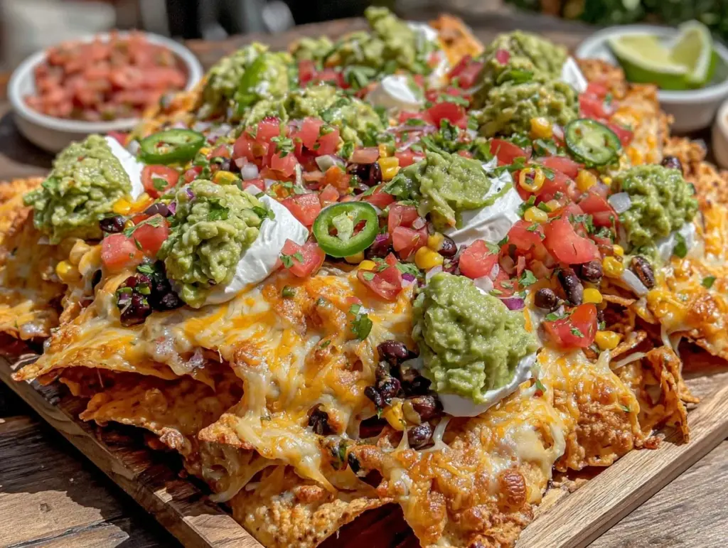 sheet pan party nachos - featured image