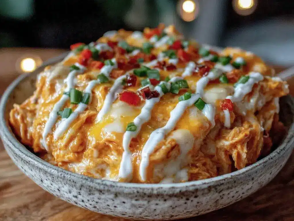 slow cooker buffalo chicken dip - featured image
