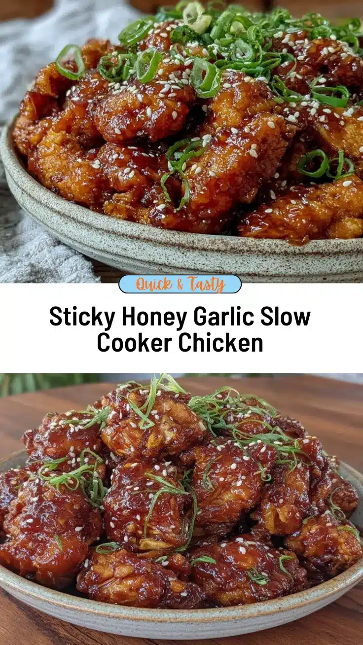 slow cooker honey garlic chicken recipe