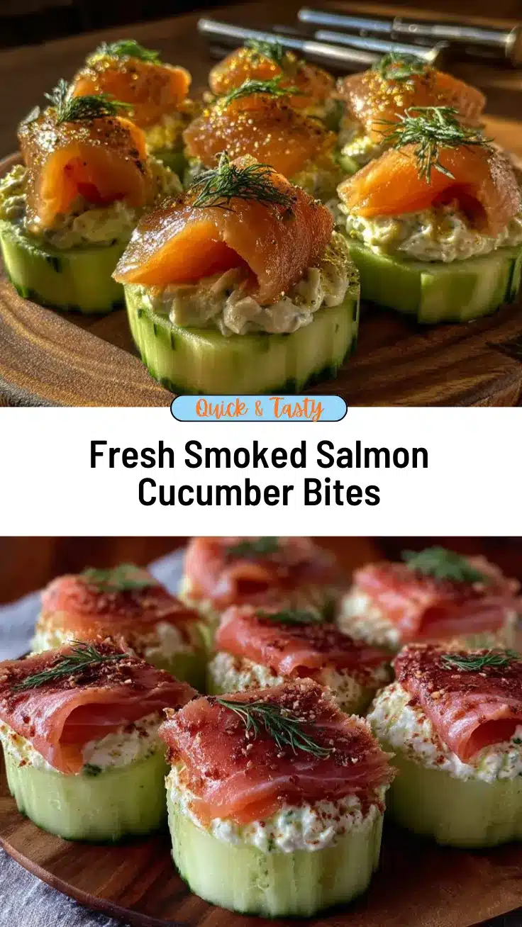 smoked salmon cucumber rounds recipe