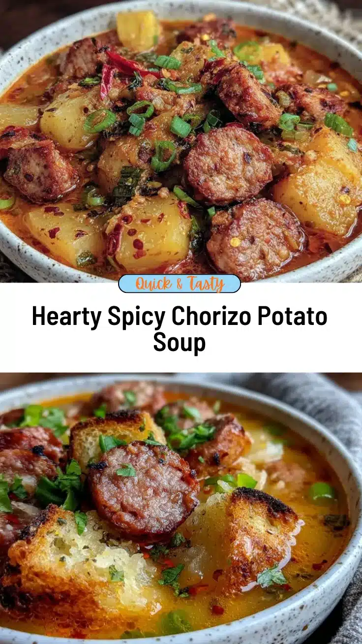 spicy chorizo and potato soup recipe