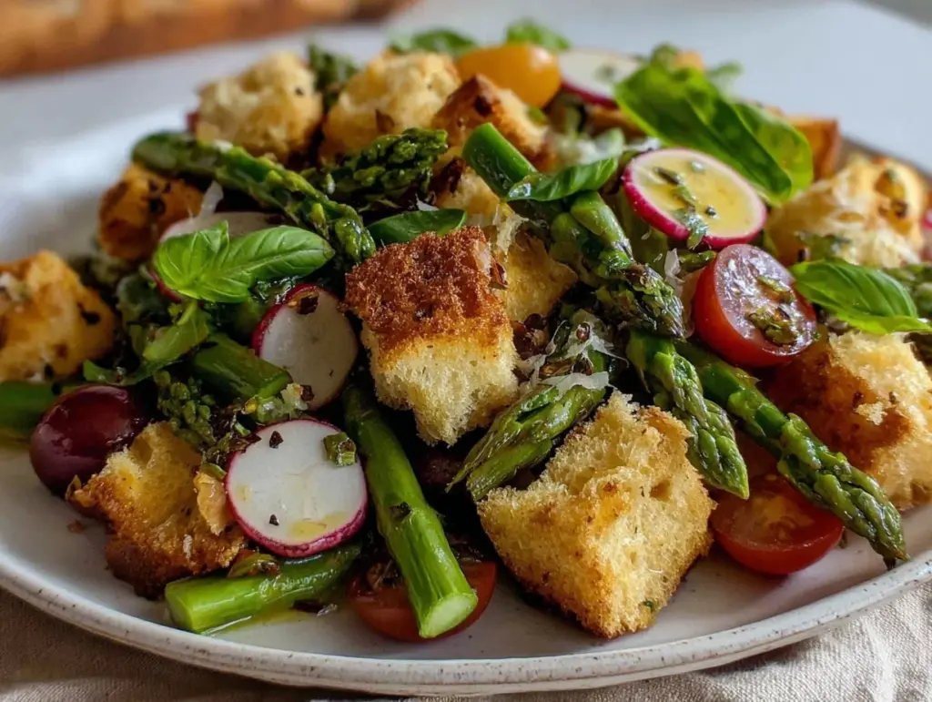 spring panzanella - featured image