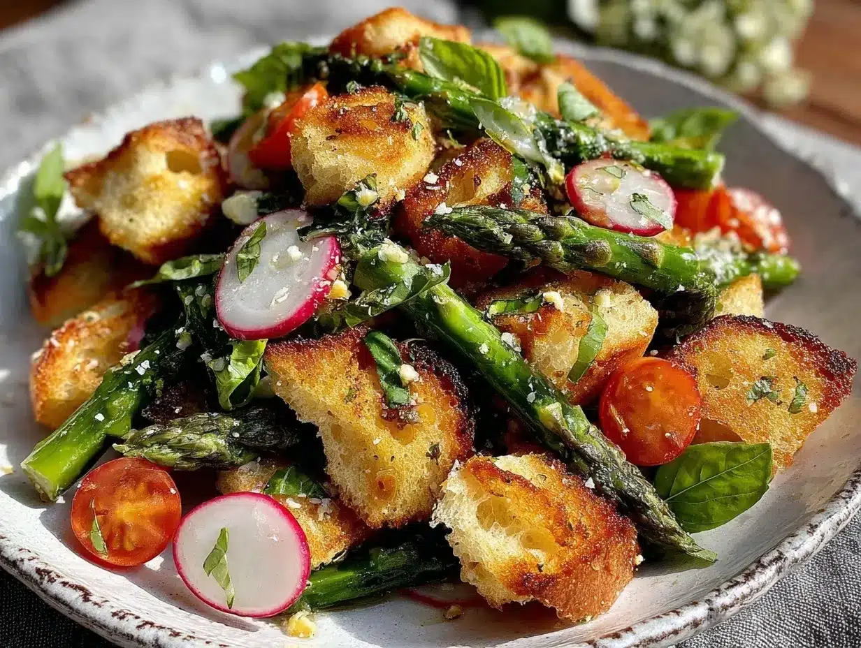 spring panzanella preparation steps