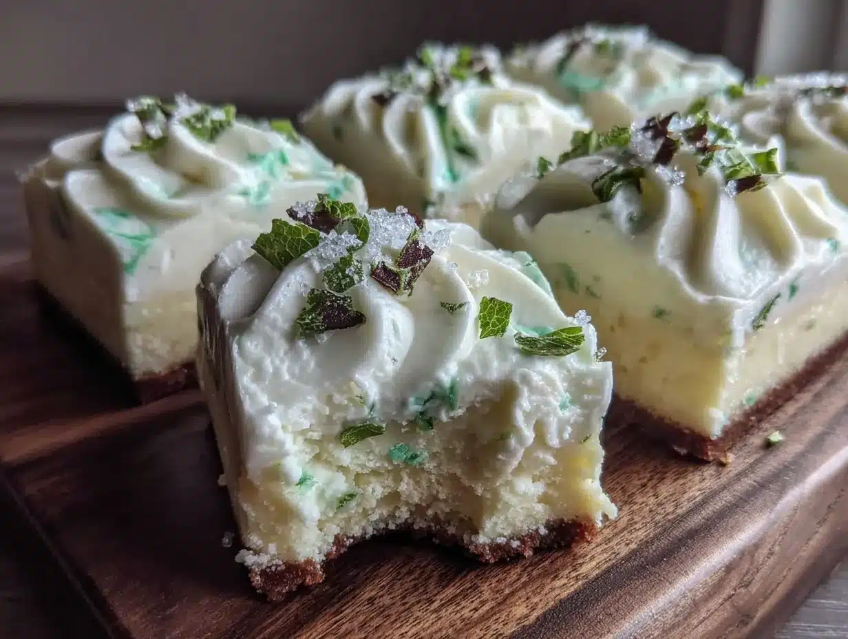 st patrick’s mint frosted white chocolate bars preparation steps