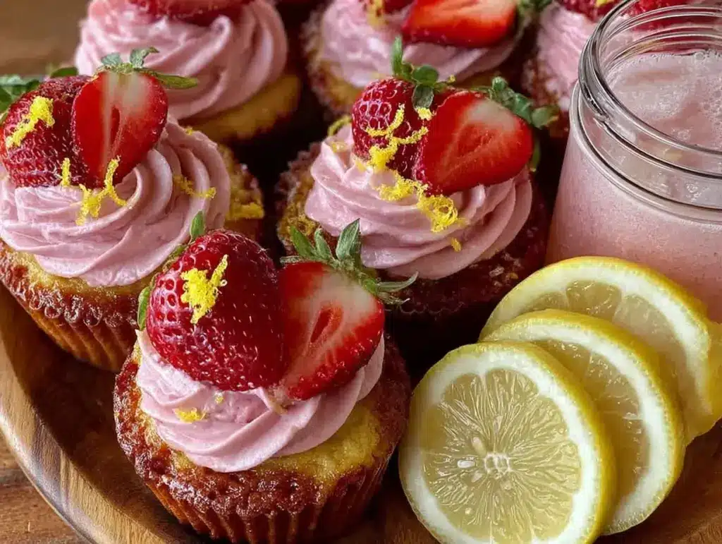 strawberry lemonade dessert board - featured image