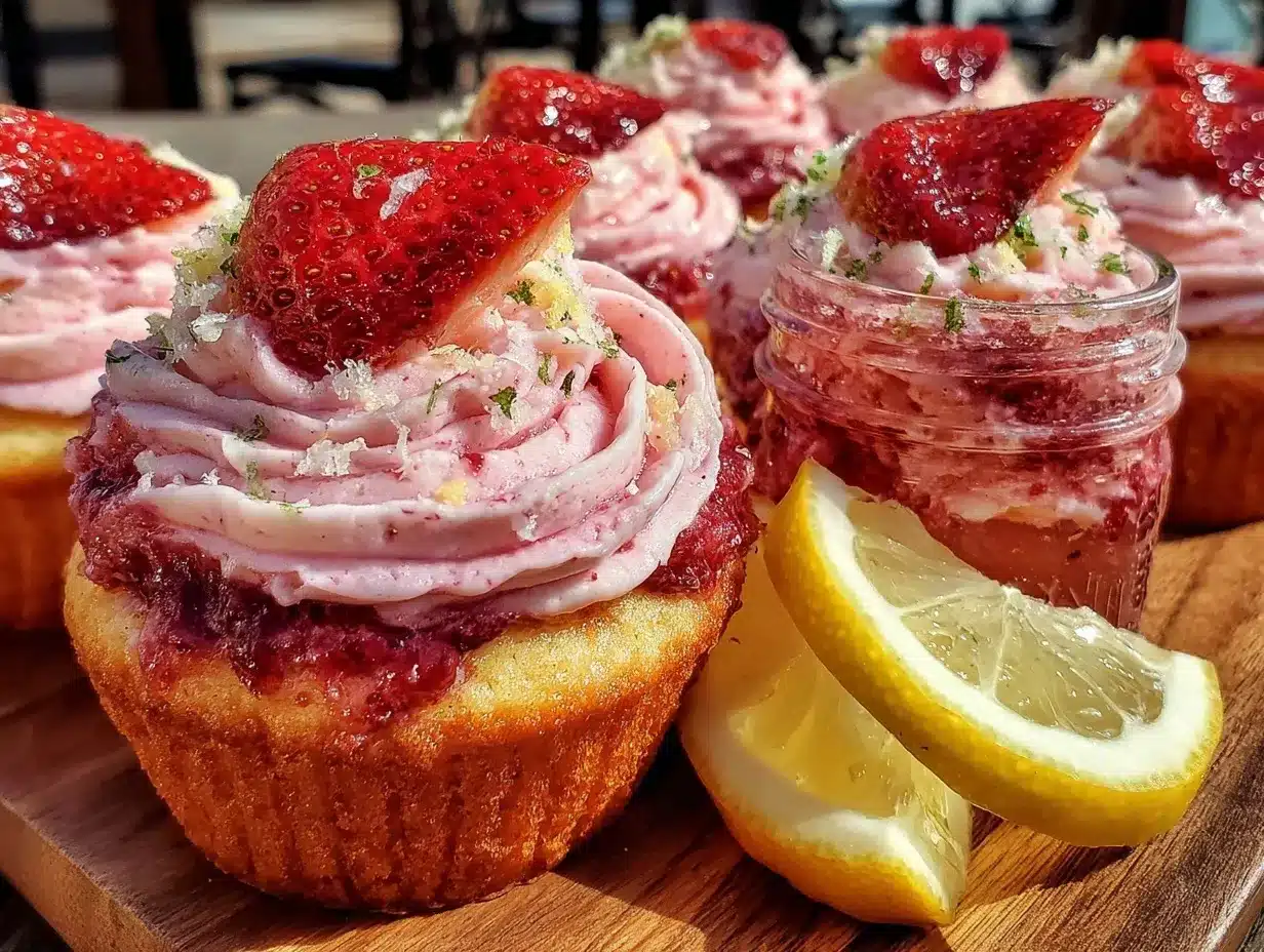 strawberry lemonade dessert board preparation steps