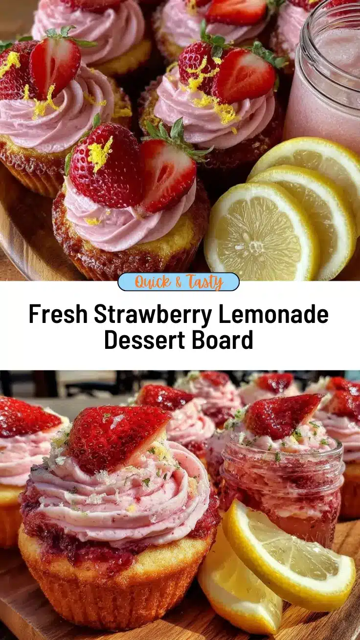 strawberry lemonade dessert board recipe