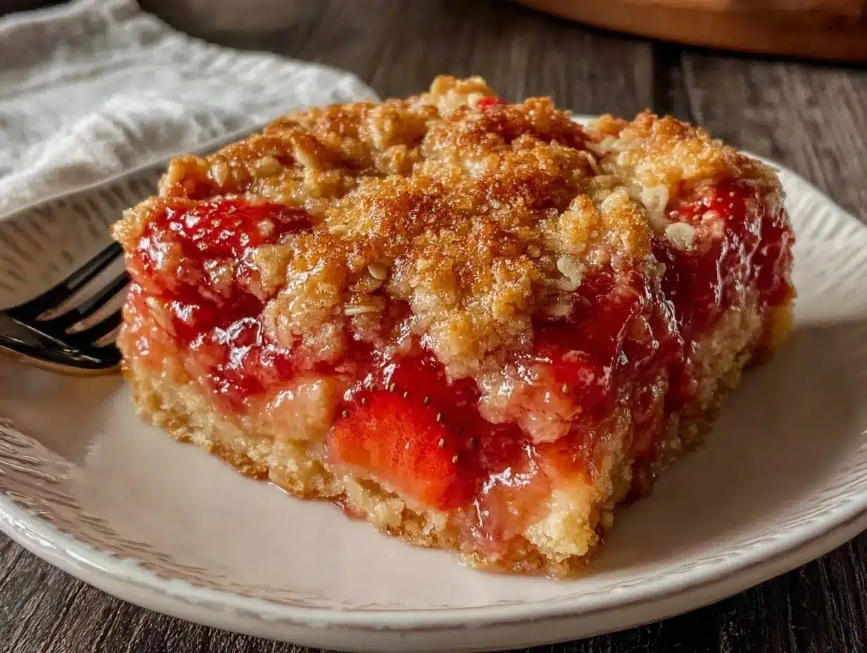 strawberry rhubarb crisp preparation steps