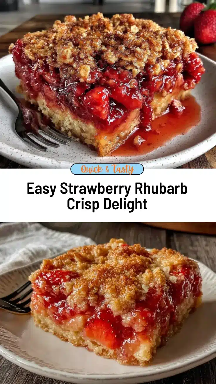 strawberry rhubarb crisp recipe
