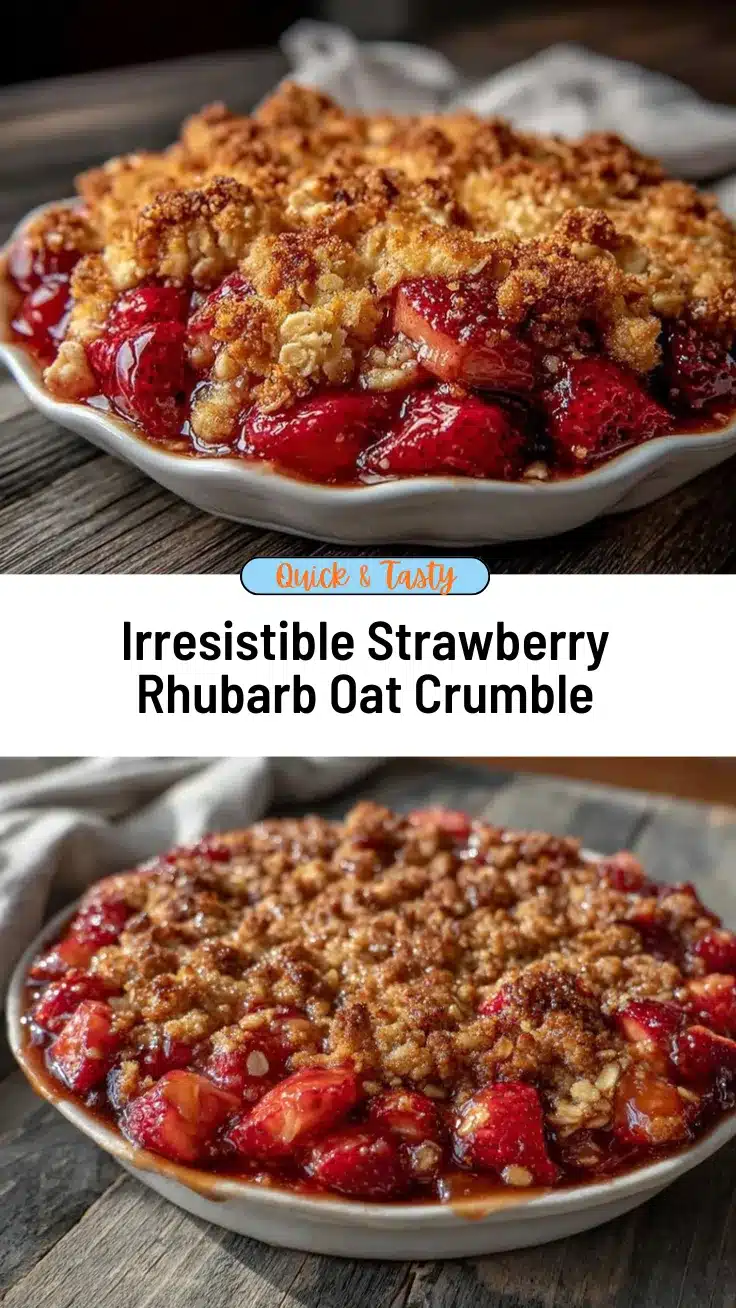 strawberry rhubarb crumble recipe