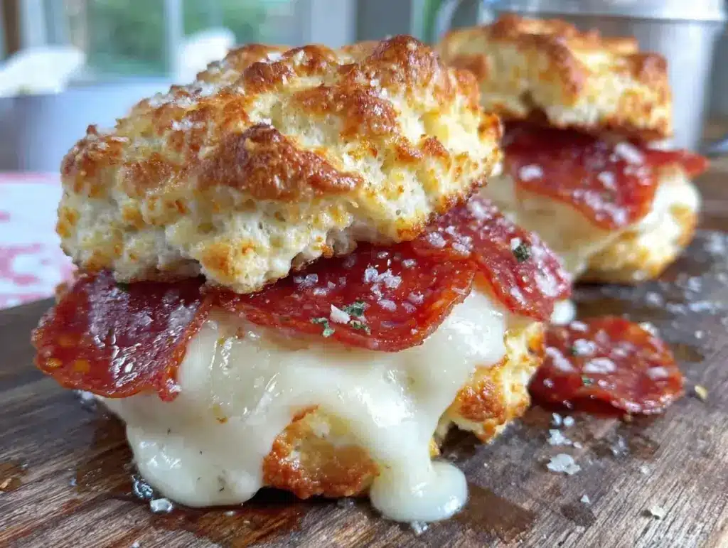 Super Bowl Pepperoni Ranch Biscuit Melts - featured image