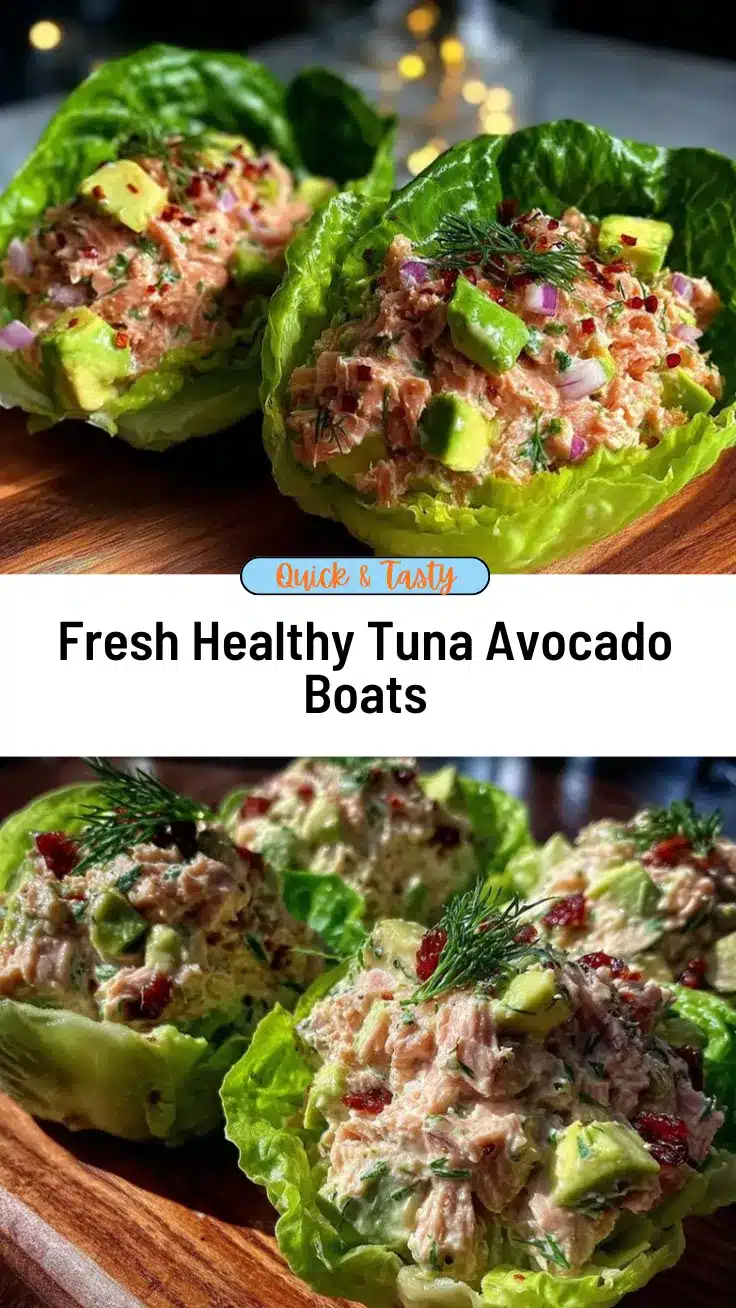tuna avocado lettuce boats recipe