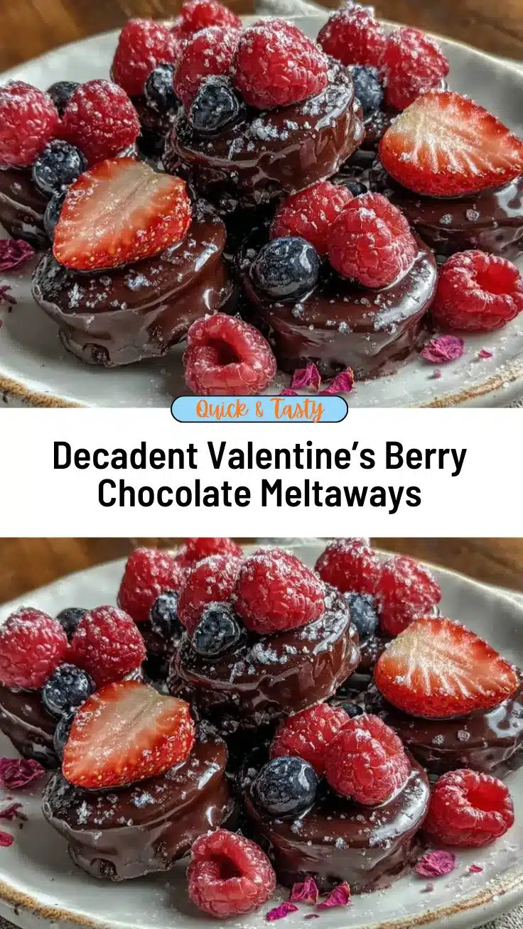 valentines berry chocolate meltaways recipe