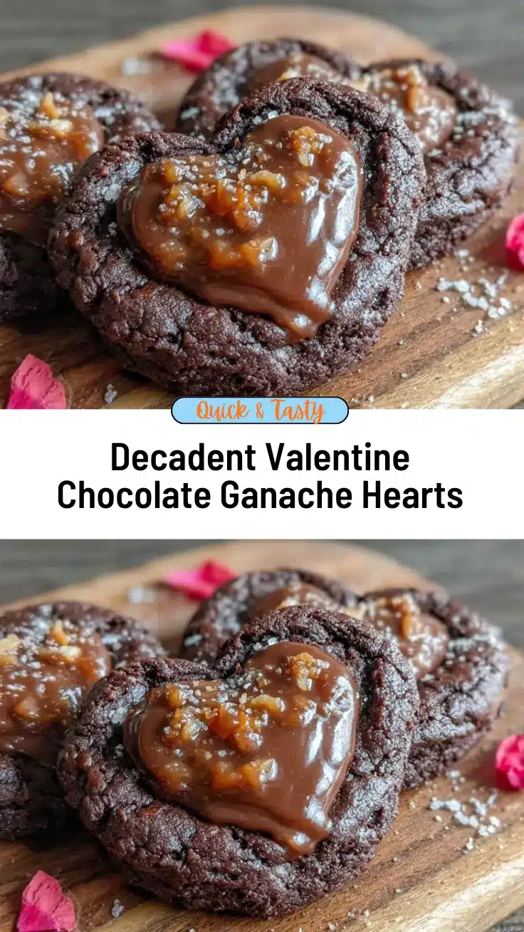 valentines chocolate ganache heart cookies recipe