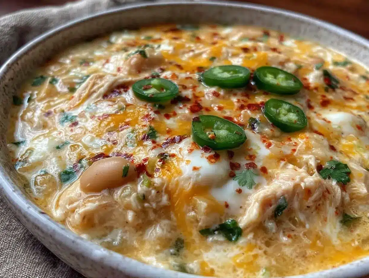 white chicken chili with cream cheese preparation steps