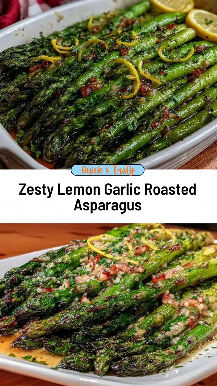 zesty lemon garlic roasted asparagus recipe