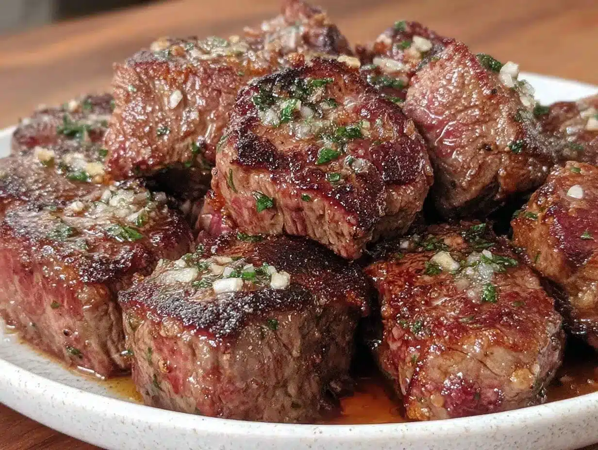 air fryer steak bites preparation steps
