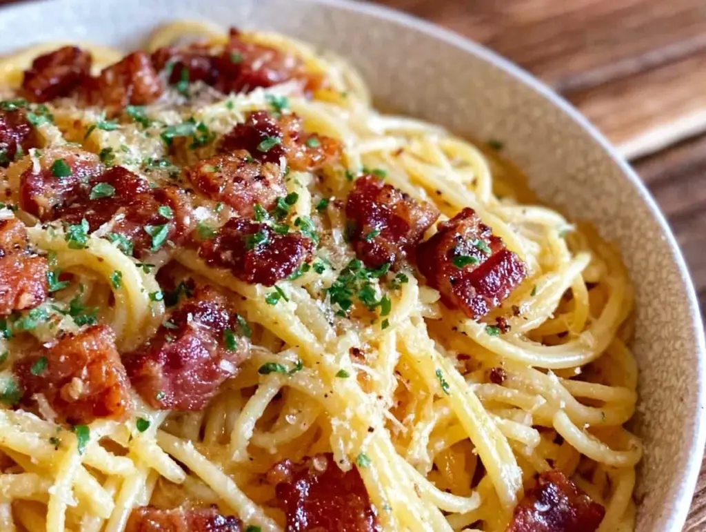 authentic italian carbonara recipe - featured image