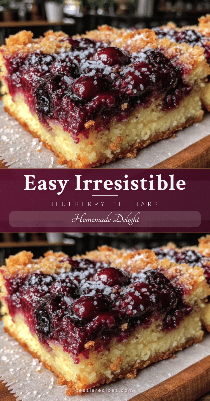 blueberry pie bars recipe