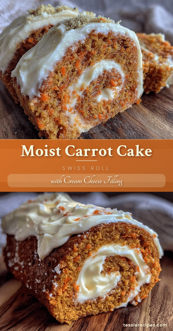 carrot cake swiss roll recipe