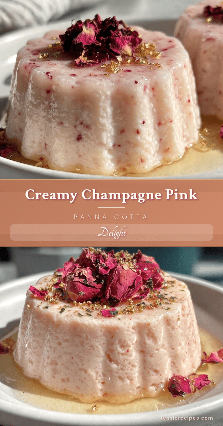 champagne pink panna cotta recipe