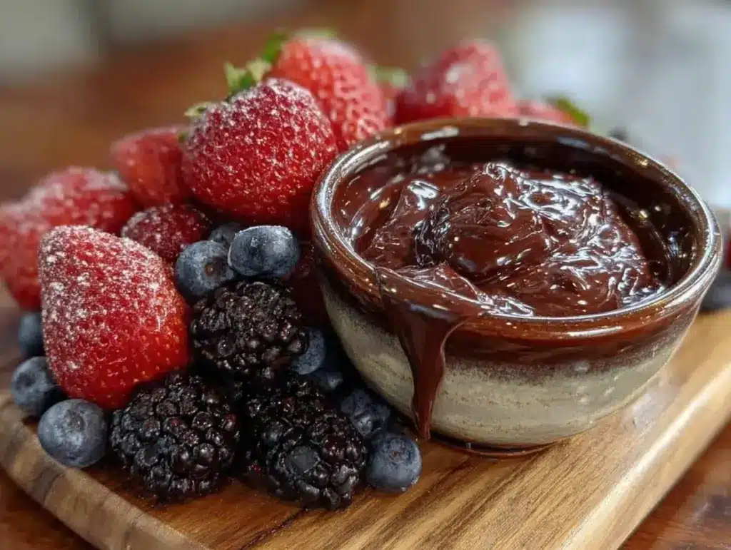 chocolate fondue recipe - featured image