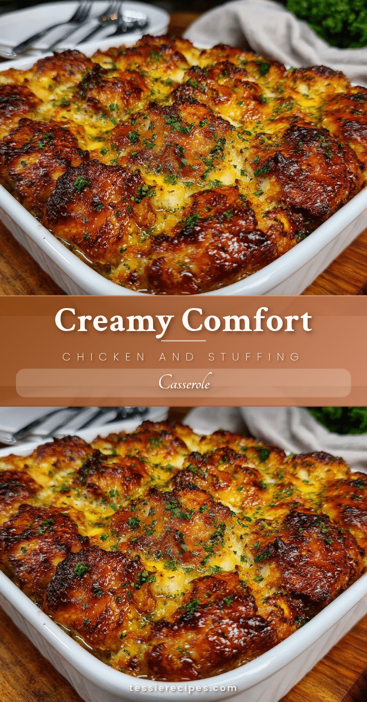 cozy chicken and stuffing casserole recipe recipe