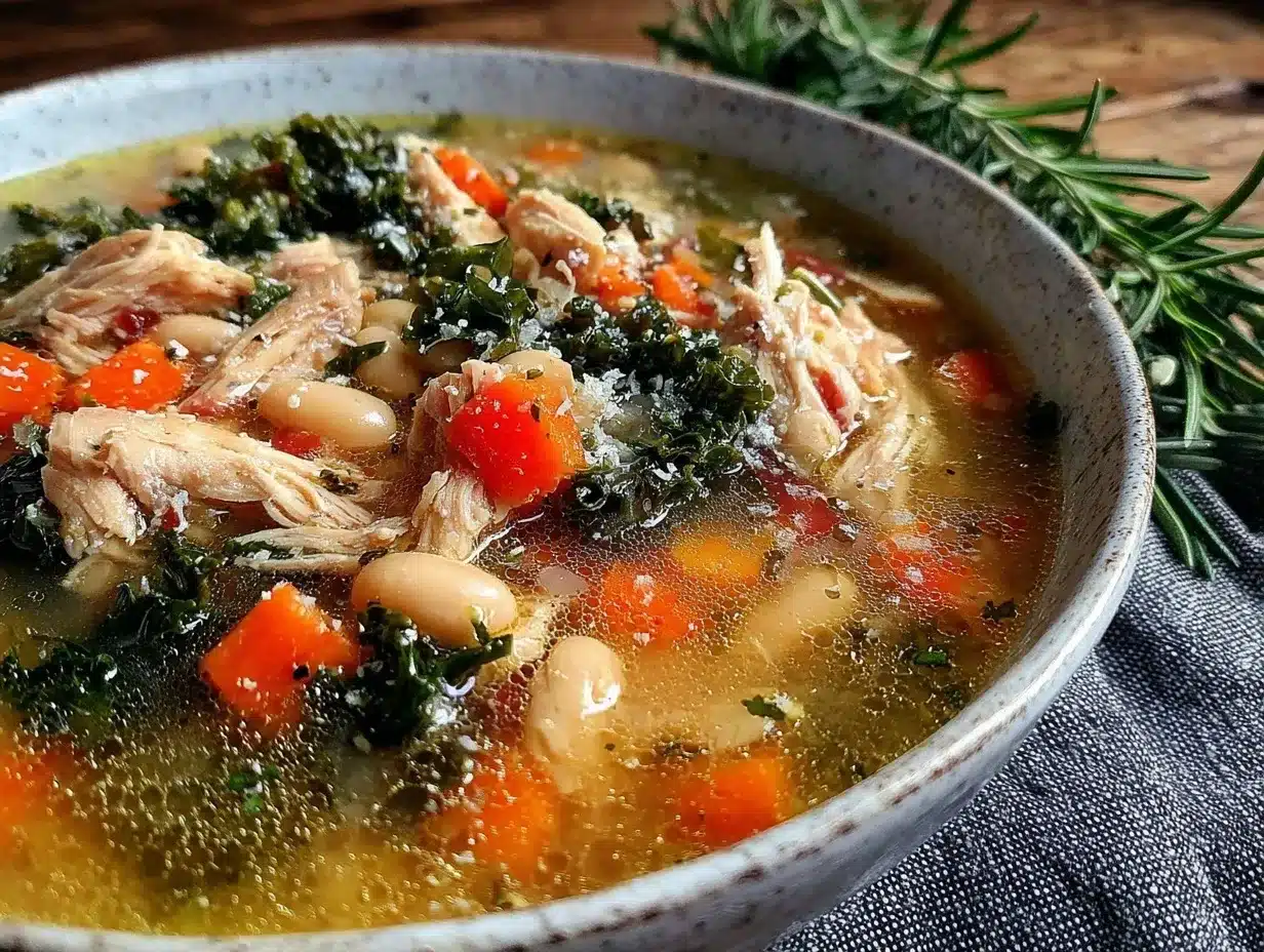 Cozy Tuscan Chicken Soup preparation steps