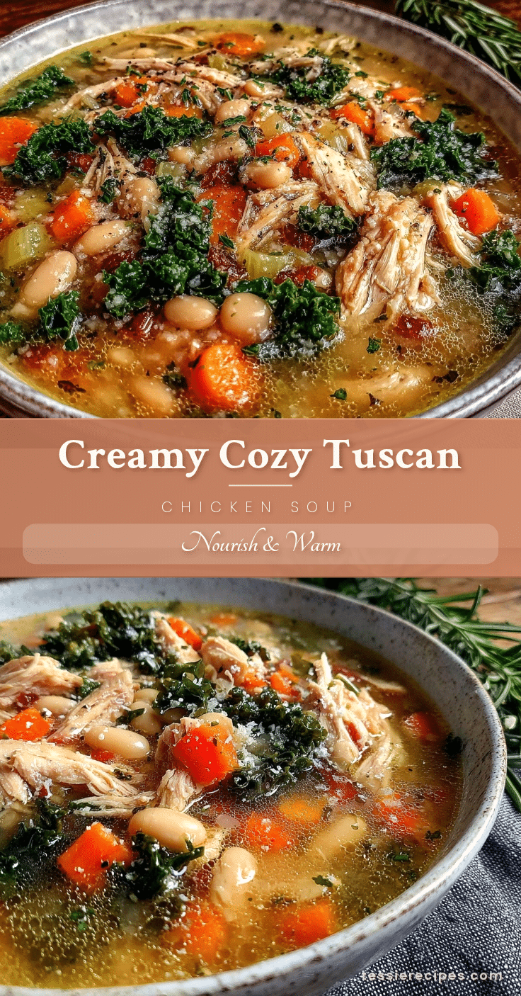 Cozy Tuscan Chicken Soup recipe