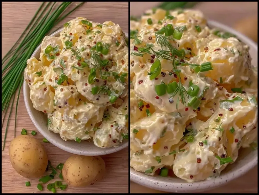 creamy classic potato salad - featured image