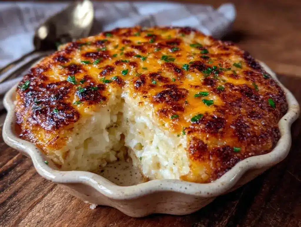 Creamy Crispy Cracker Barrel Hashbrown Casserole - featured image
