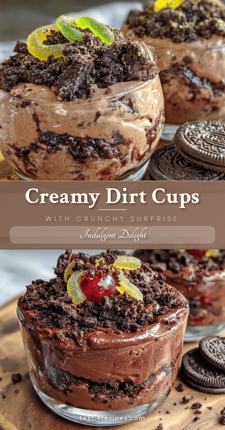creamy dirt cups recipe