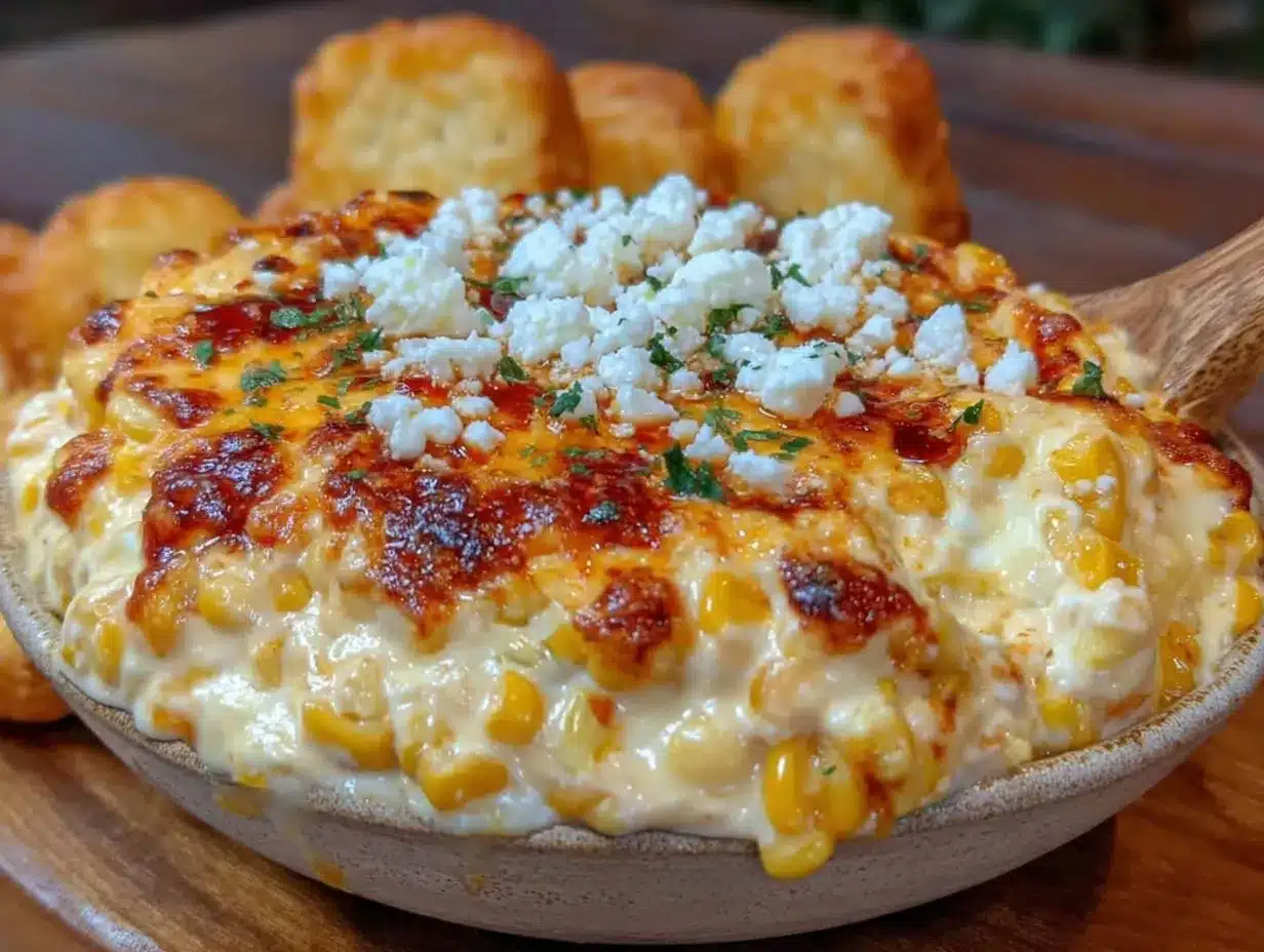 creamy elote street corn dip preparation steps