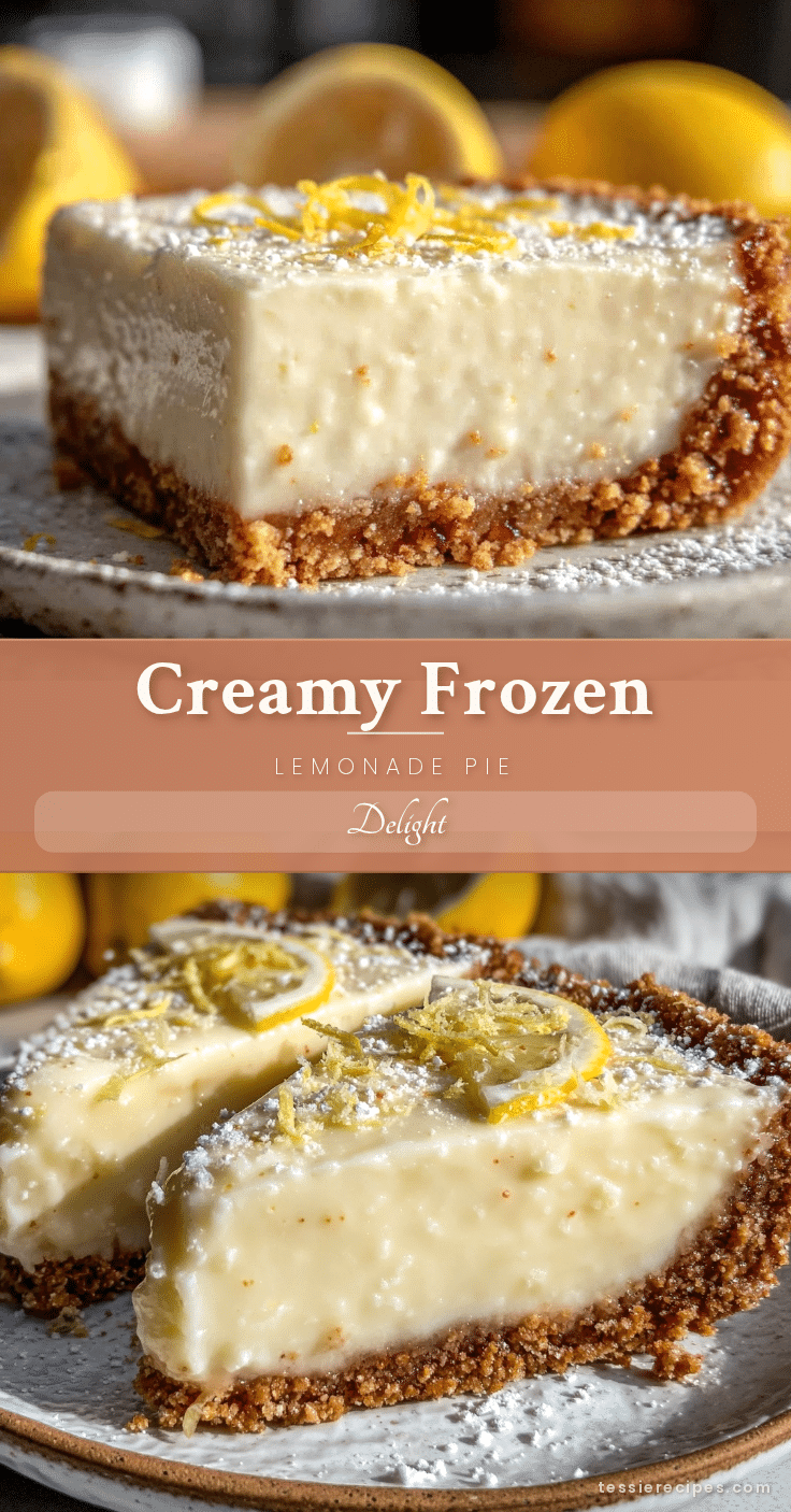creamy frozen lemonade pie delight recipe
