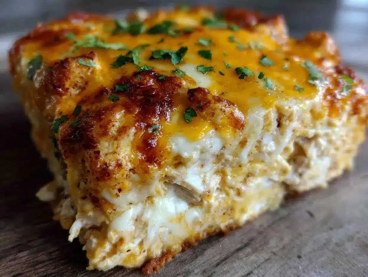Creamy King Ranch chicken casserole preparation steps