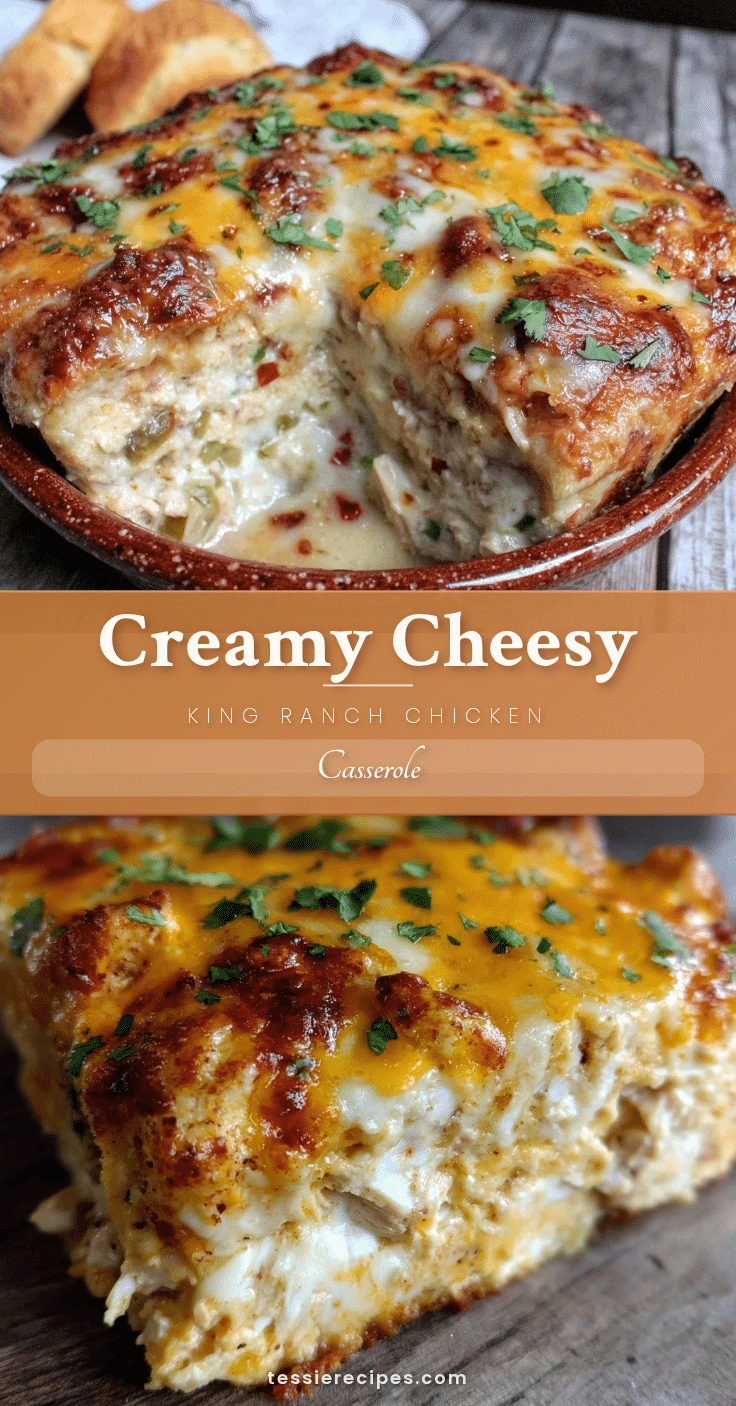 Creamy King Ranch chicken casserole recipe