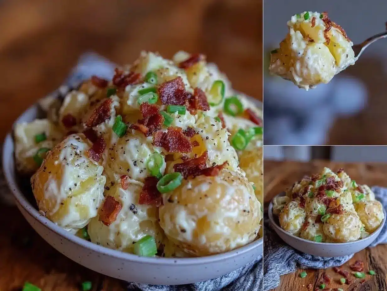 creamy loaded baked potato salad preparation steps
