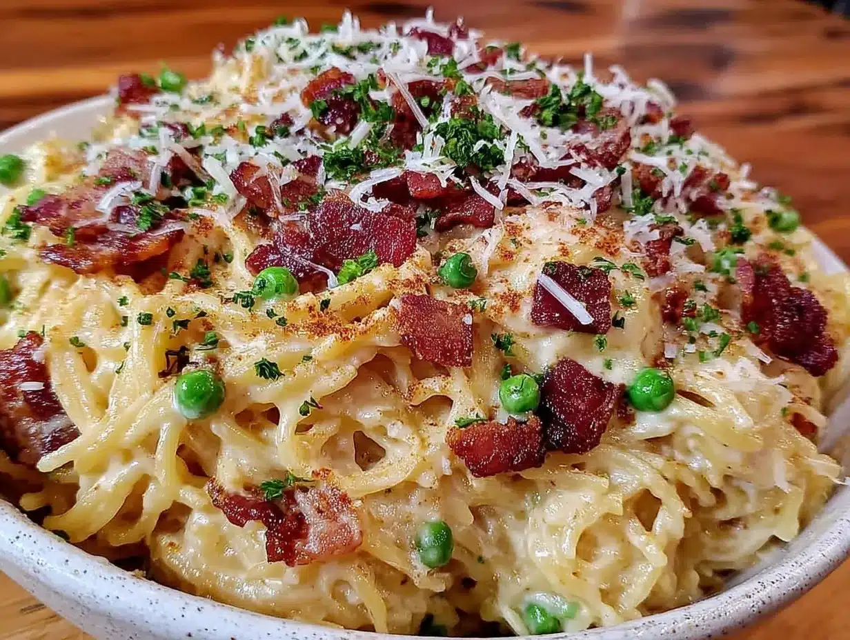 Creamy Million Dollar Spaghetti preparation steps