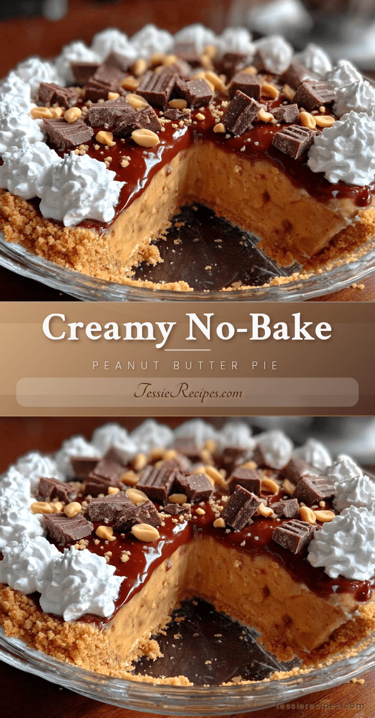 creamy no-bake peanut butter pie recipe