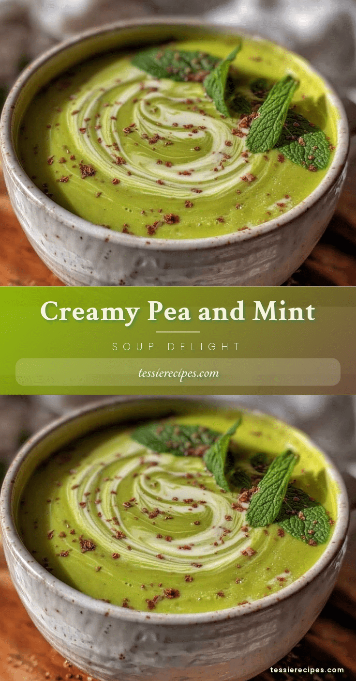 creamy pea and mint soup recipe
