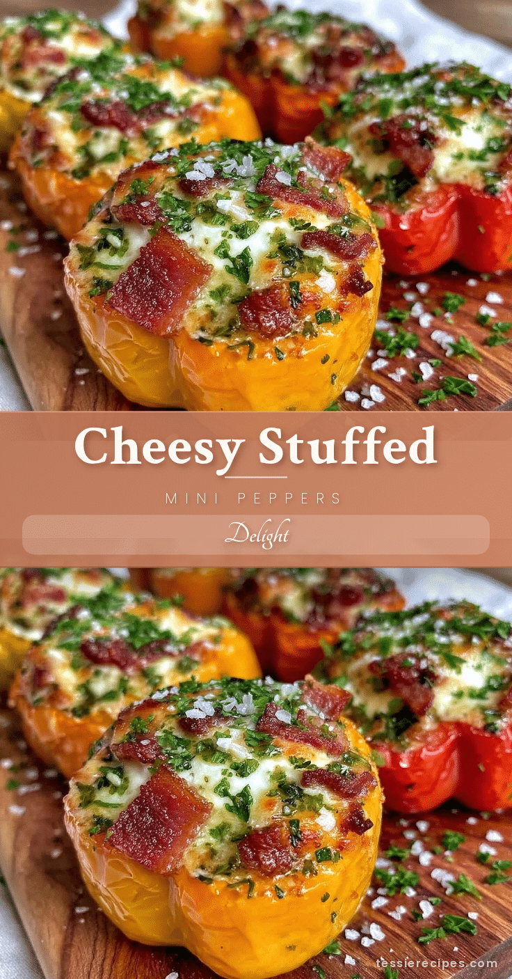 creamy stuffed mini peppers recipe