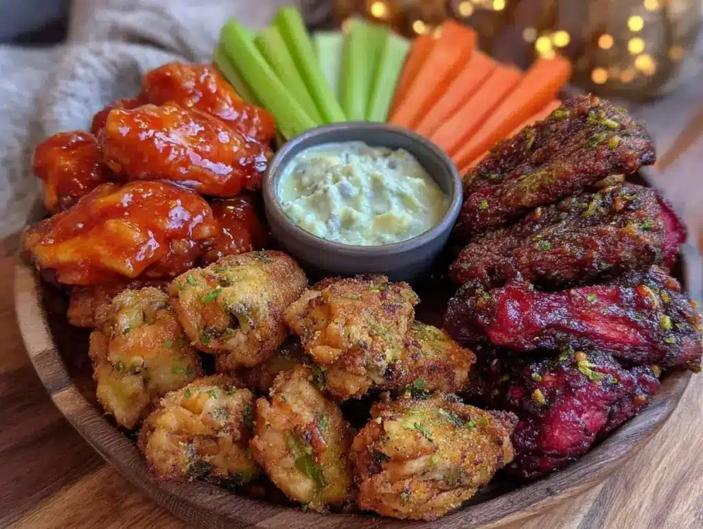 crispy air fryer chicken wings - featured image
