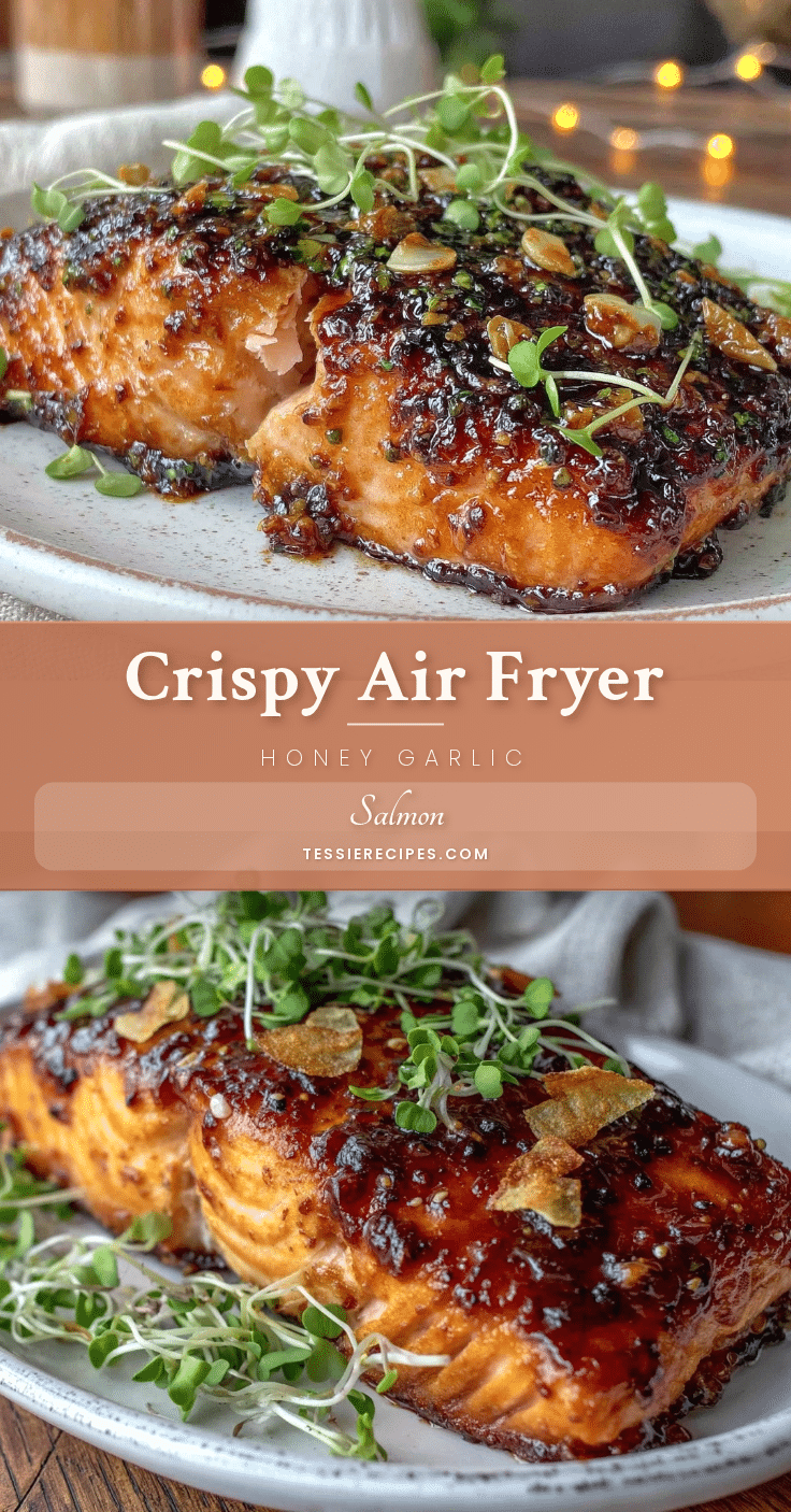 crispy air fryer honey garlic salmon recipe