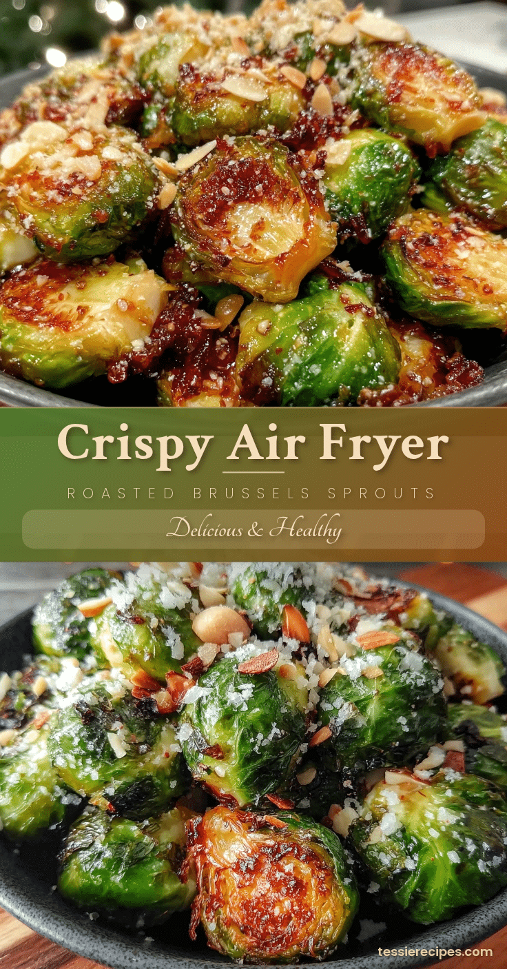 crispy air fryer roasted brussels sprouts recipe